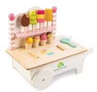 Carucior din lemn cu Inghetata Ice Cream Cart - Tender Leaf